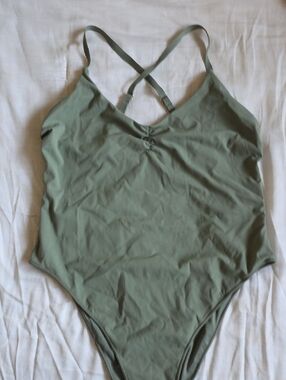 No Boundaries Olive Green Swimwear Tag Detail